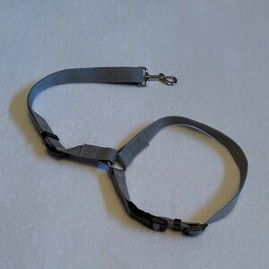 Adjustable Gray Dog Leash -For Car Rides